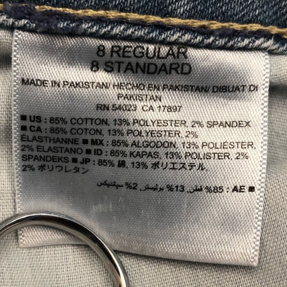 Old Navy Boyfriend Jeans Women’s Sz 8 Blue Denim Regular Fit Straight Leg EUC - Picture 8 of 9